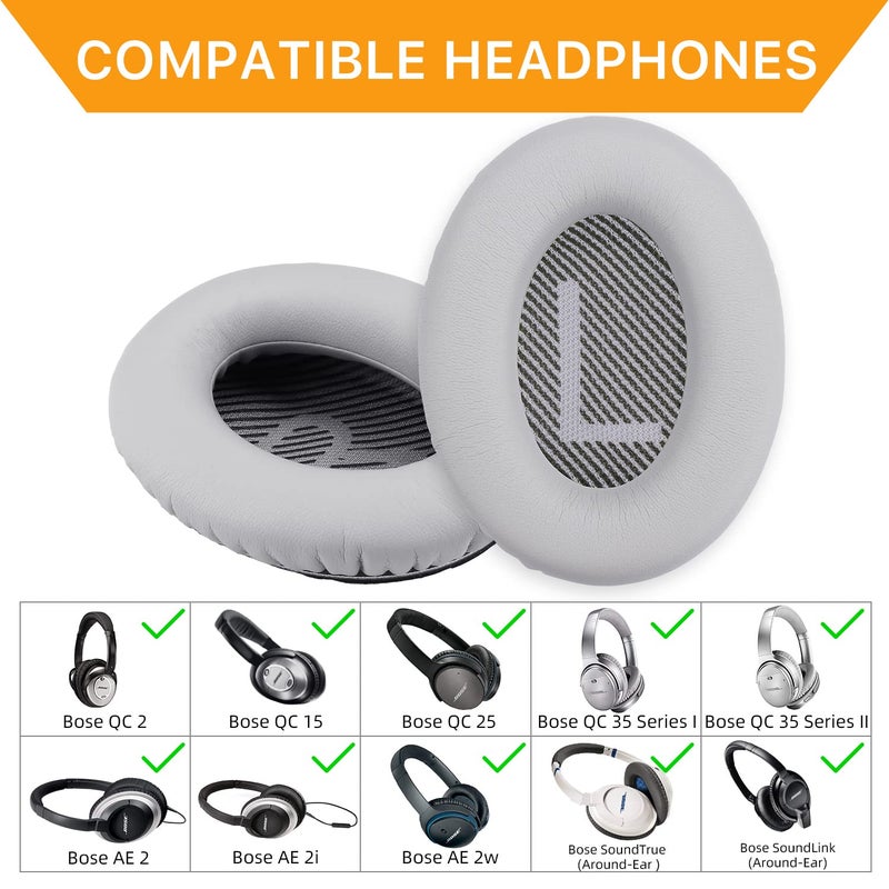 YOCOWOCO Ear Pads for Bose QC25/QC35 II/QC35/QC15/AE2 AE2i AE2w Headphones Replacement Earpads Cushions for Bose Quietcomfort 35/Quiet Comfort 25/SoundTrue and SoundLink(AroundEar) - Image 4